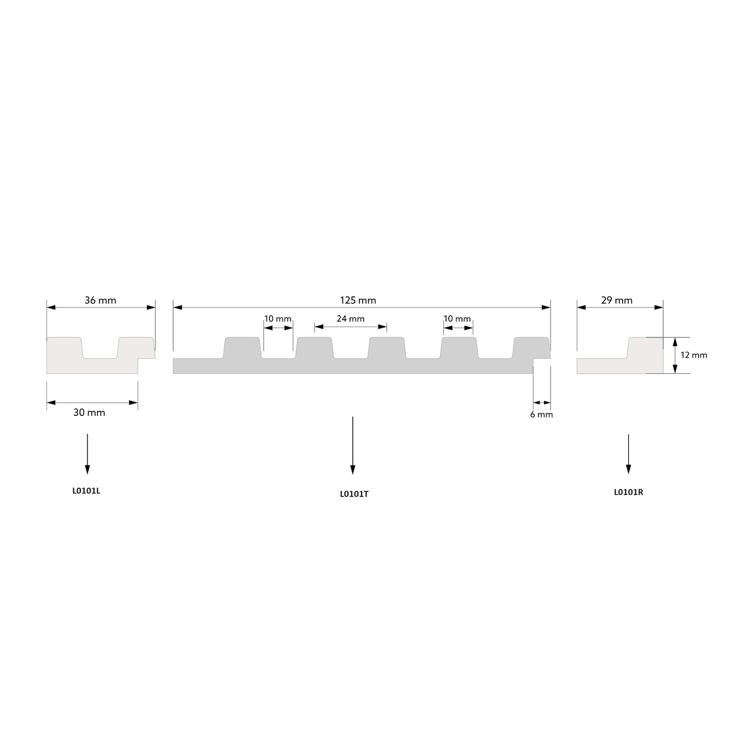3D Väggpanel L0101L