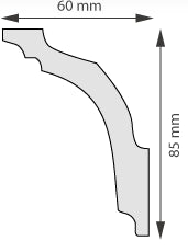 Taklist frigolit DP15